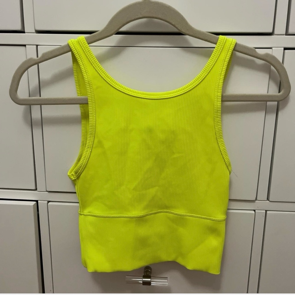Lululemon Athletica Bright Yellow/green Tank Top